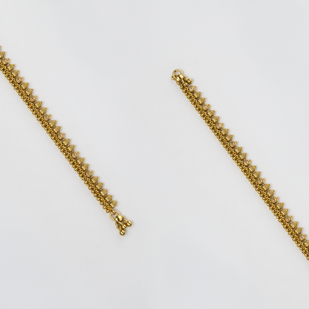 KUNDAN PREMIUM ANKLET[PAIR]