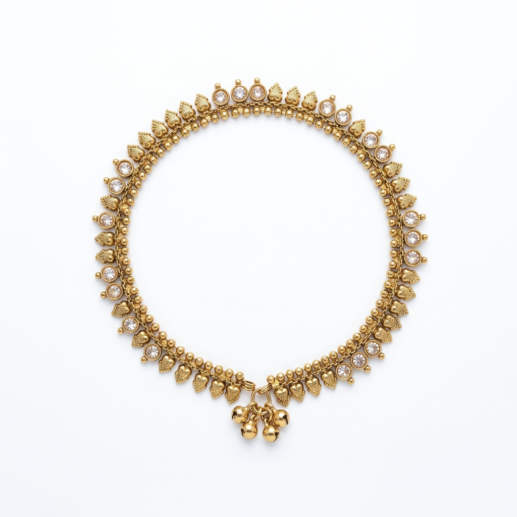 KUNDAN PREMIUM ANKLET[PAIR]