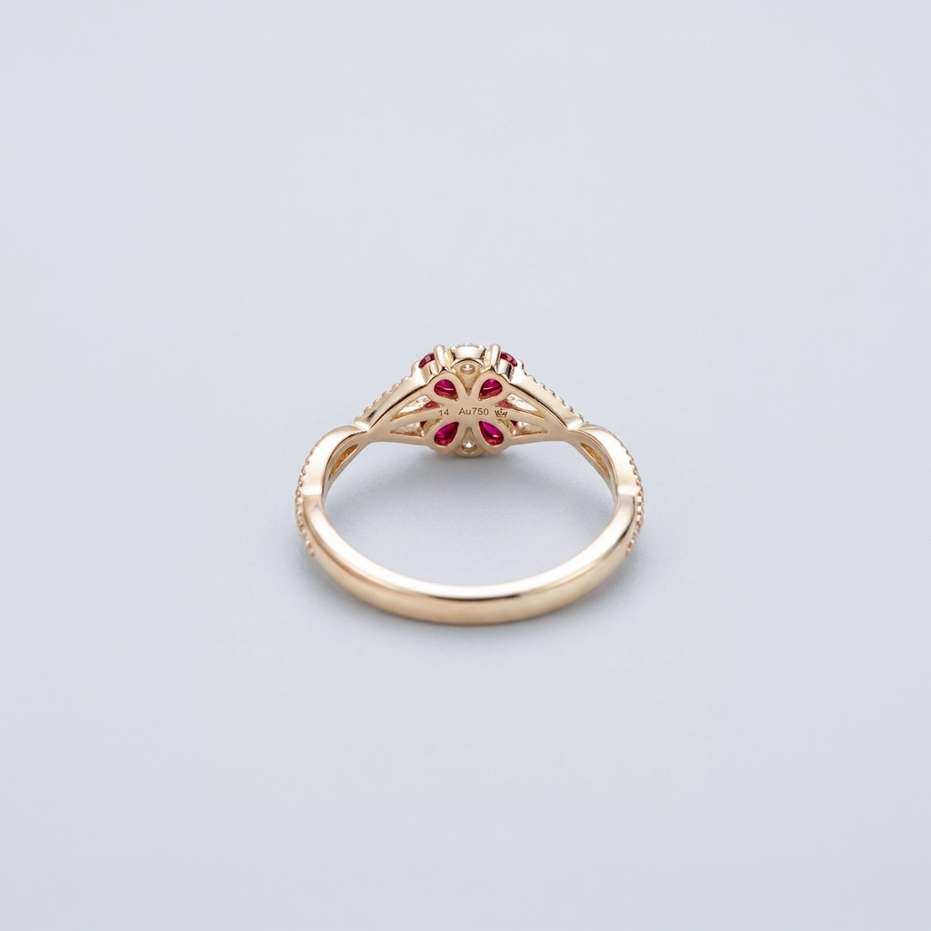 Flora Crimson Ring