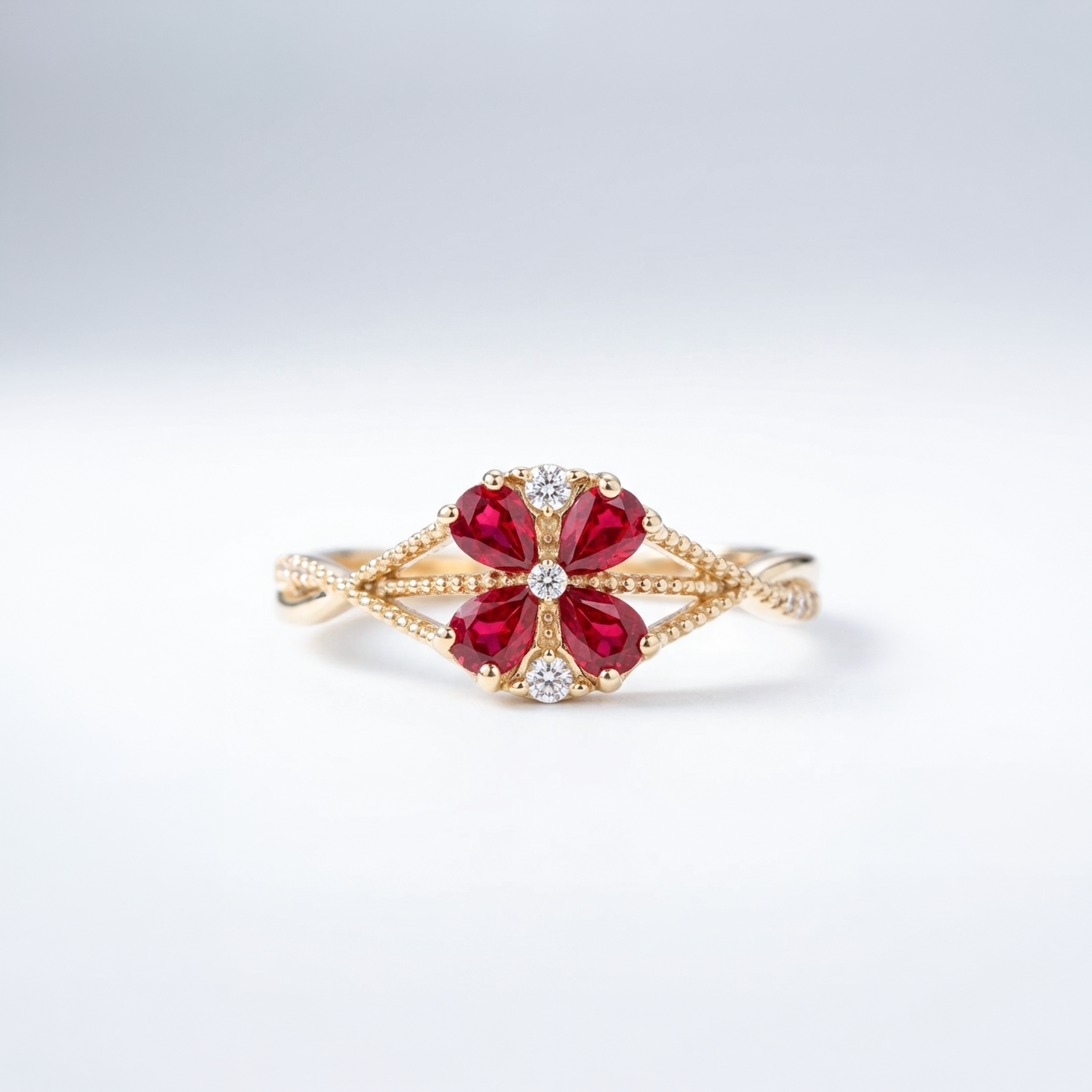 Flora Crimson Ring
