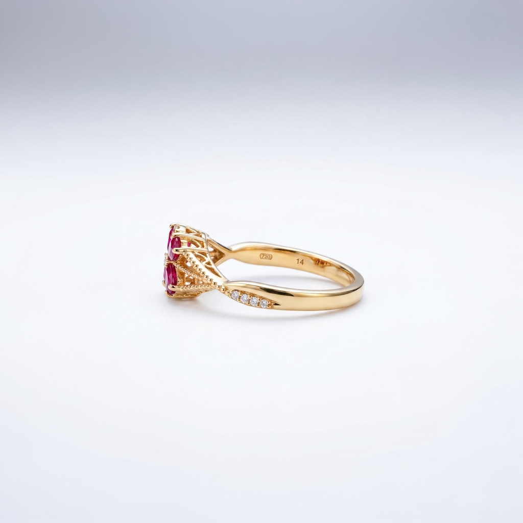 Flora Crimson Ring