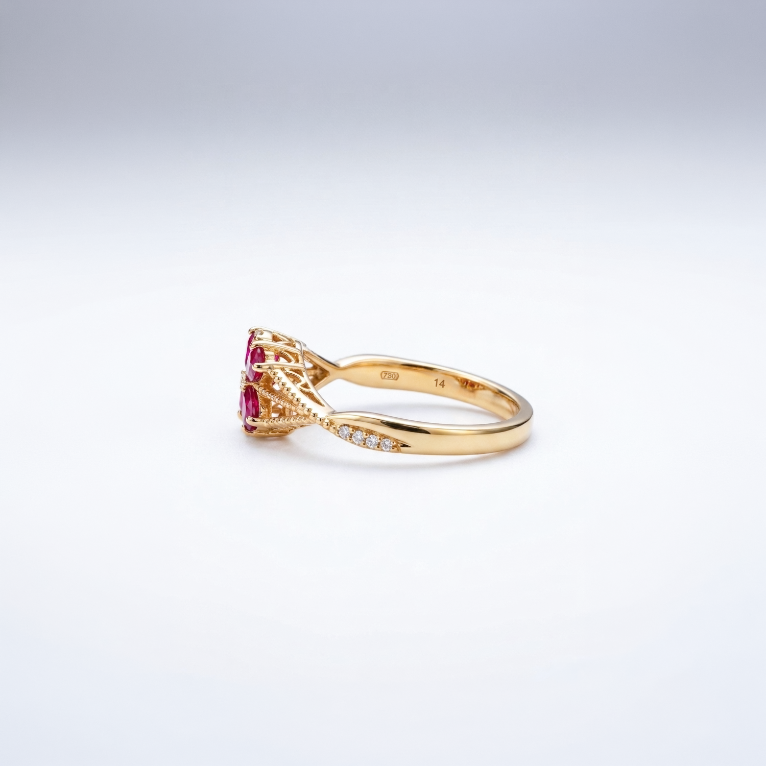 Flora Crimson Ring
