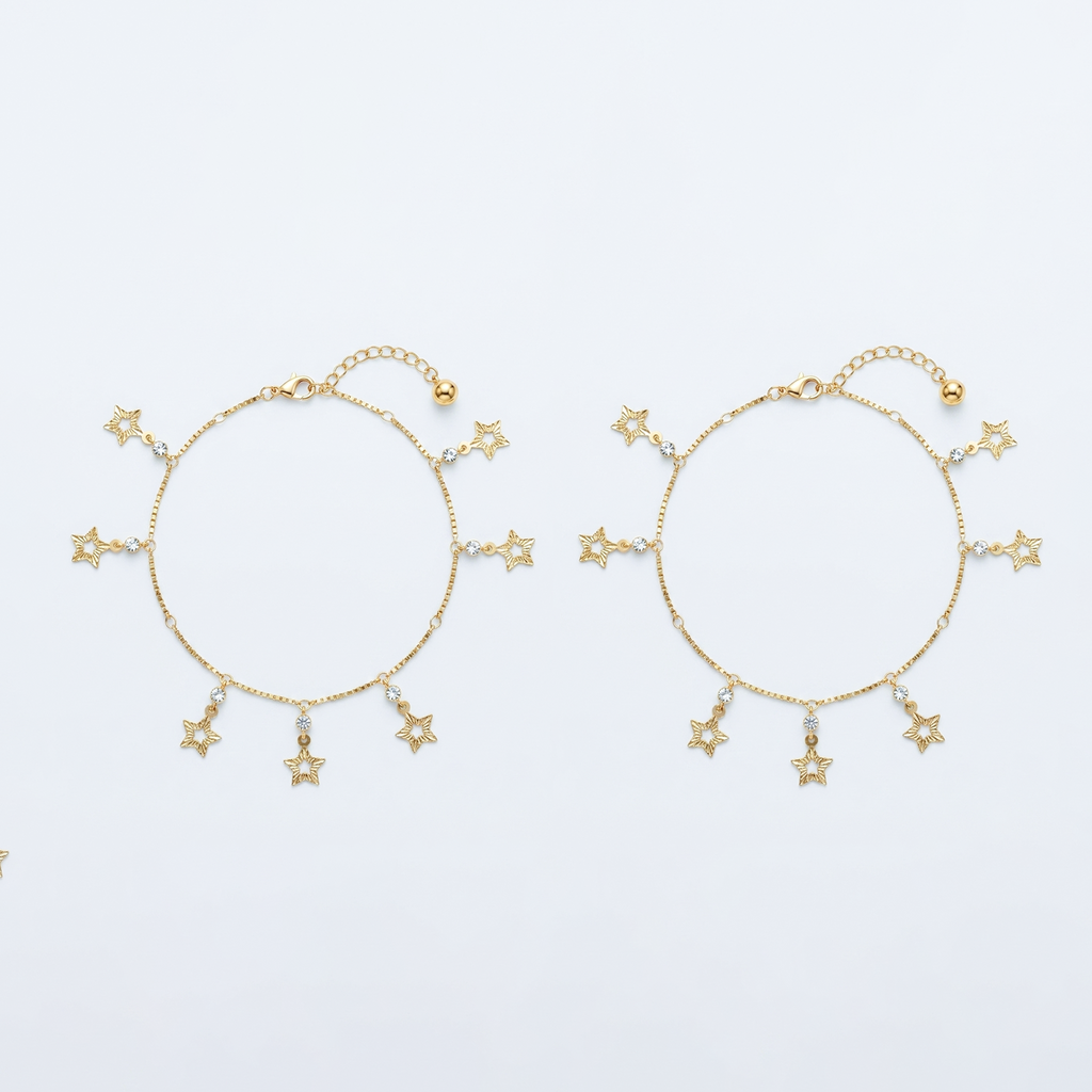 Midnight Dewdrop Anklet