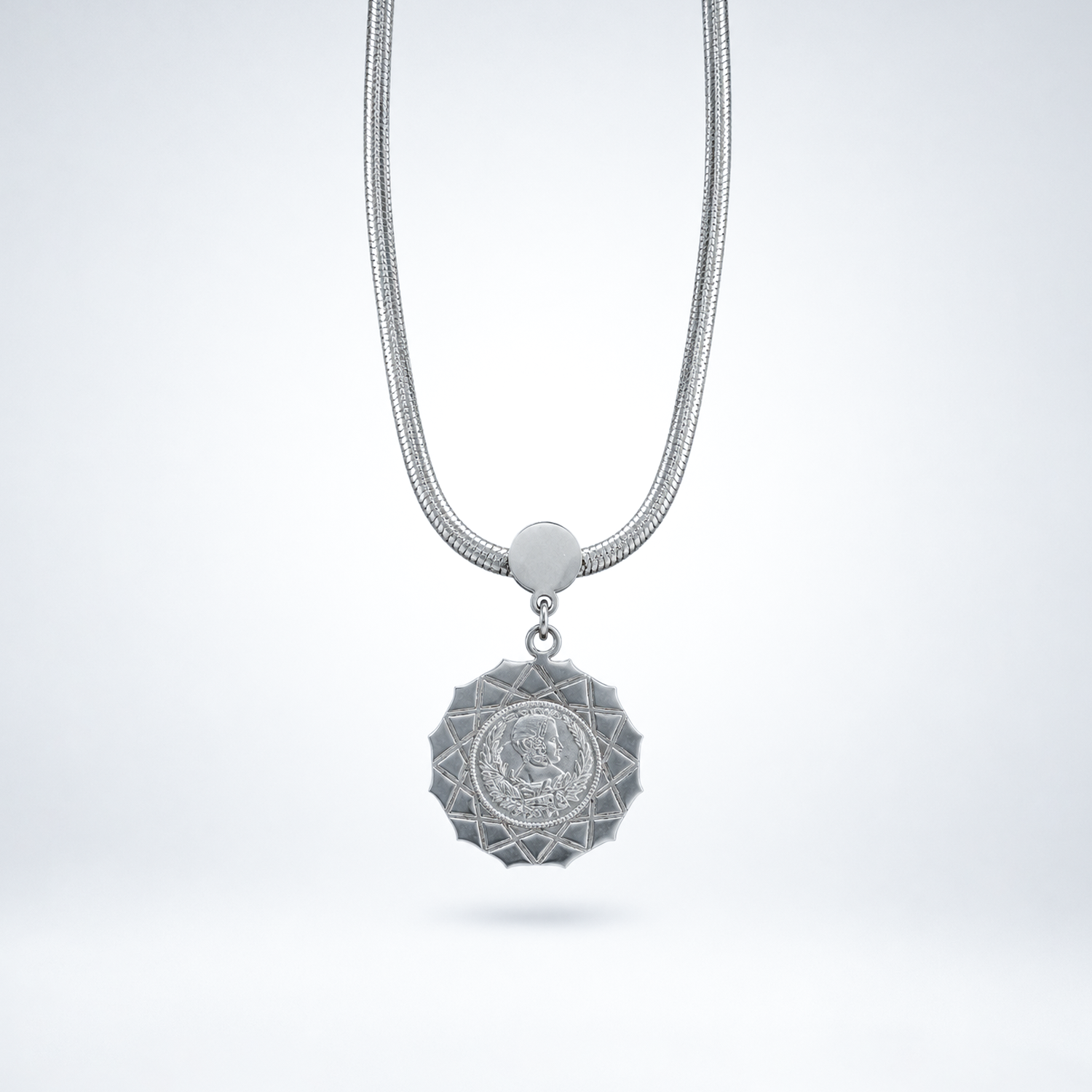 Black Sovereign Pendant Necklace