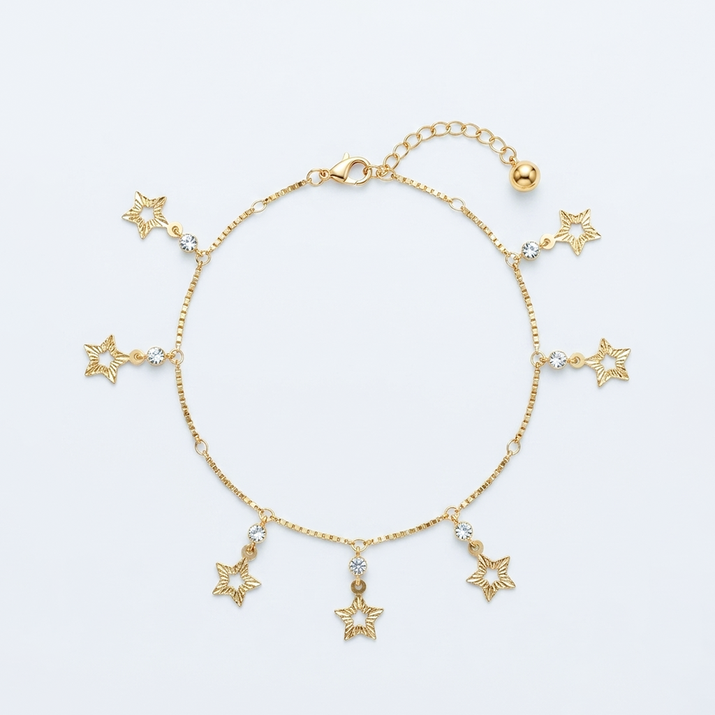 Midnight Dewdrop Anklet