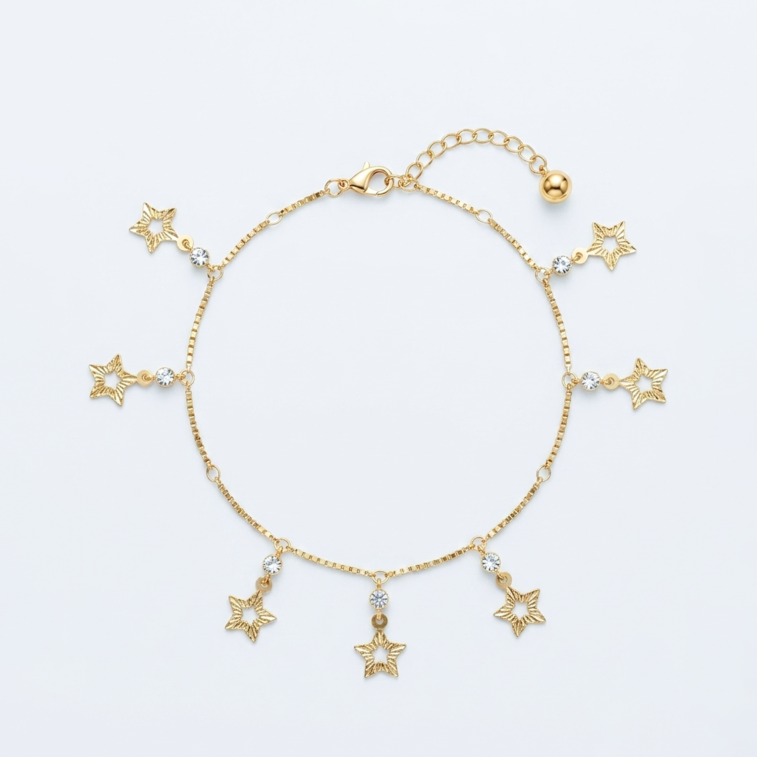 Midnight Dewdrop Anklet