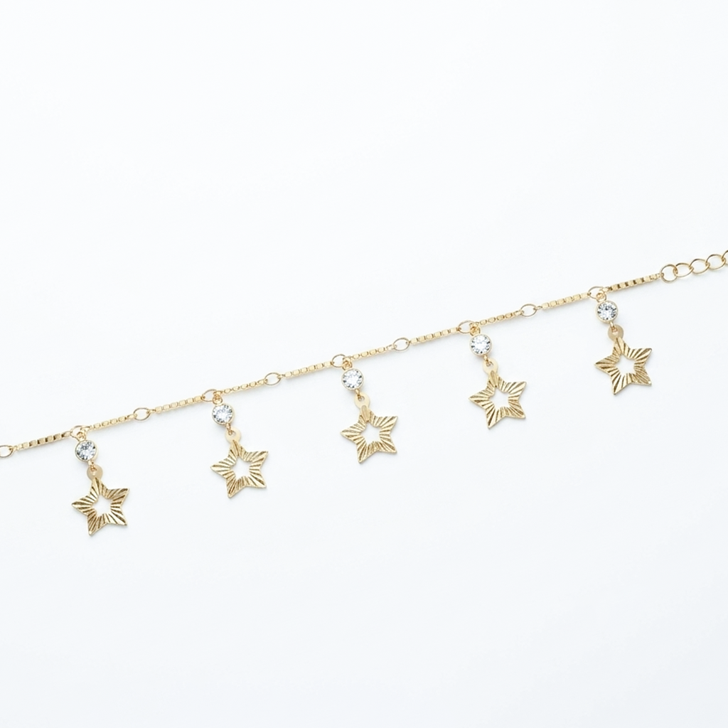 Midnight Dewdrop Anklet