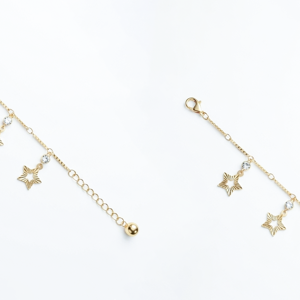 Midnight Dewdrop Anklet