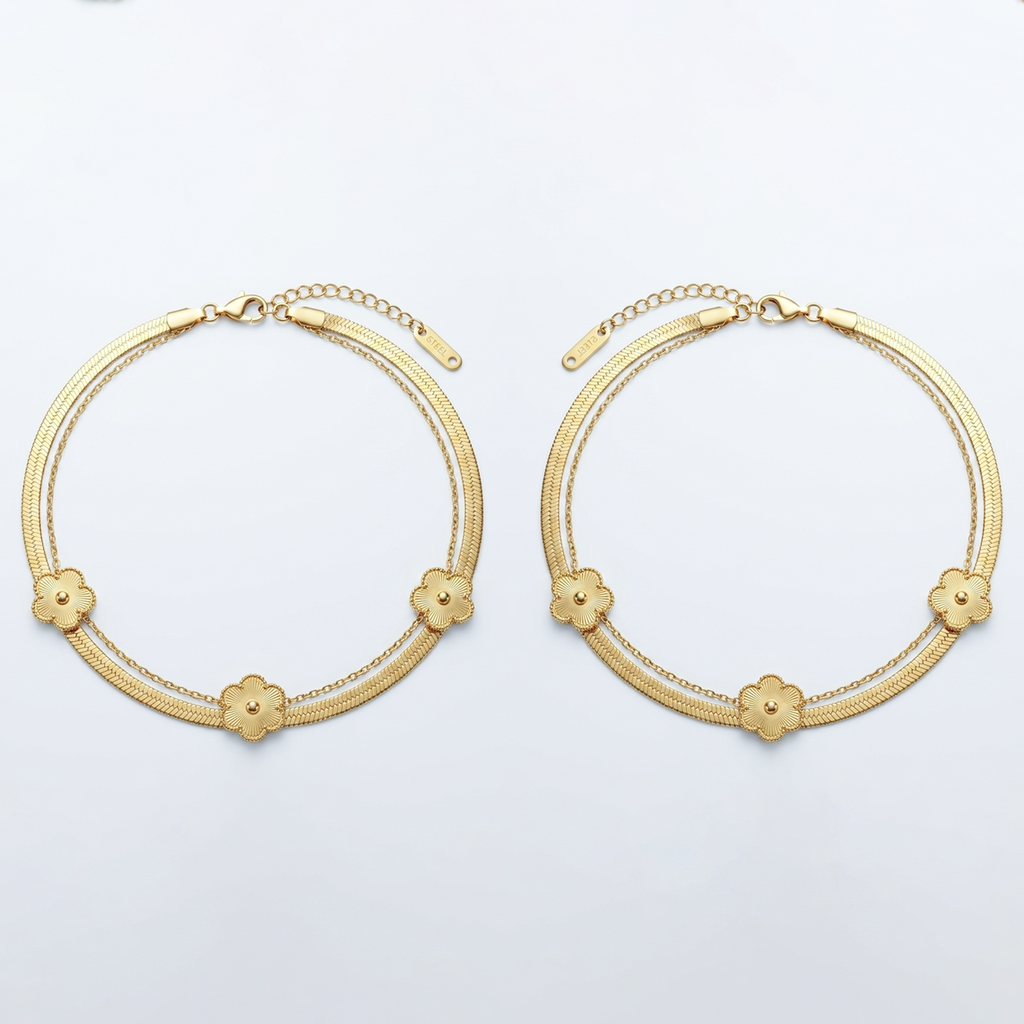 The Aurelia Petal Anklet