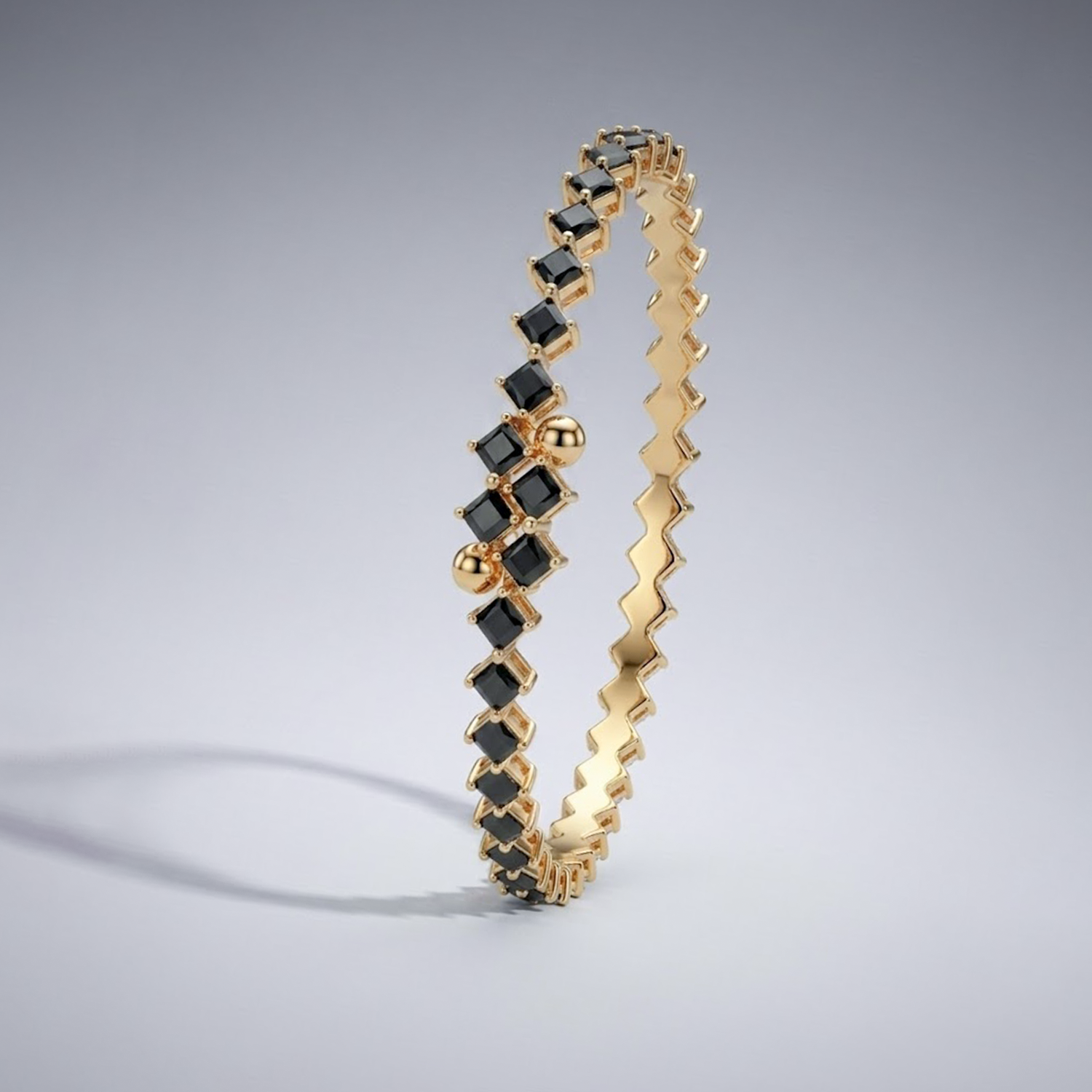 Black Royale Bangles[PAIR]