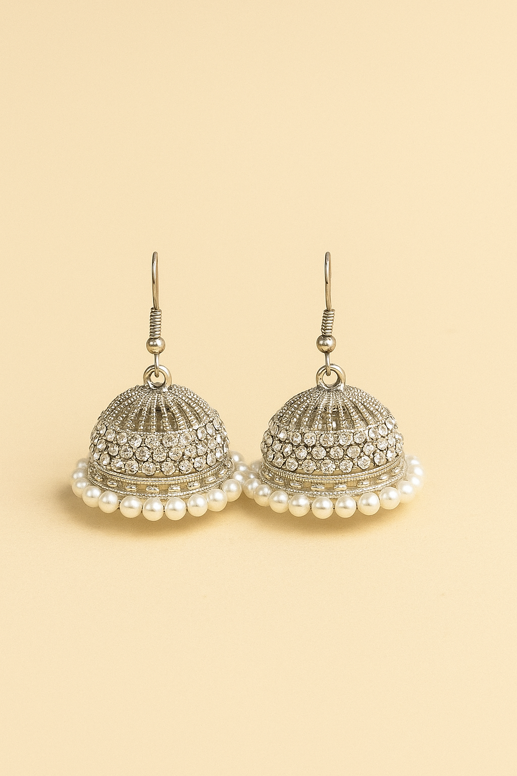 Crystal Shine Jhumka by Zevari