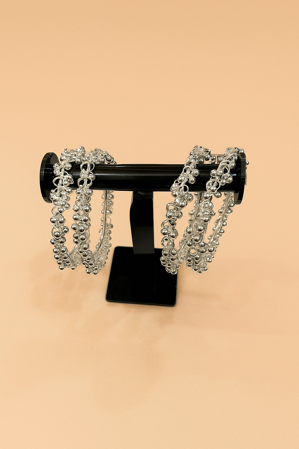 Regal Silver Bangles by Zevari