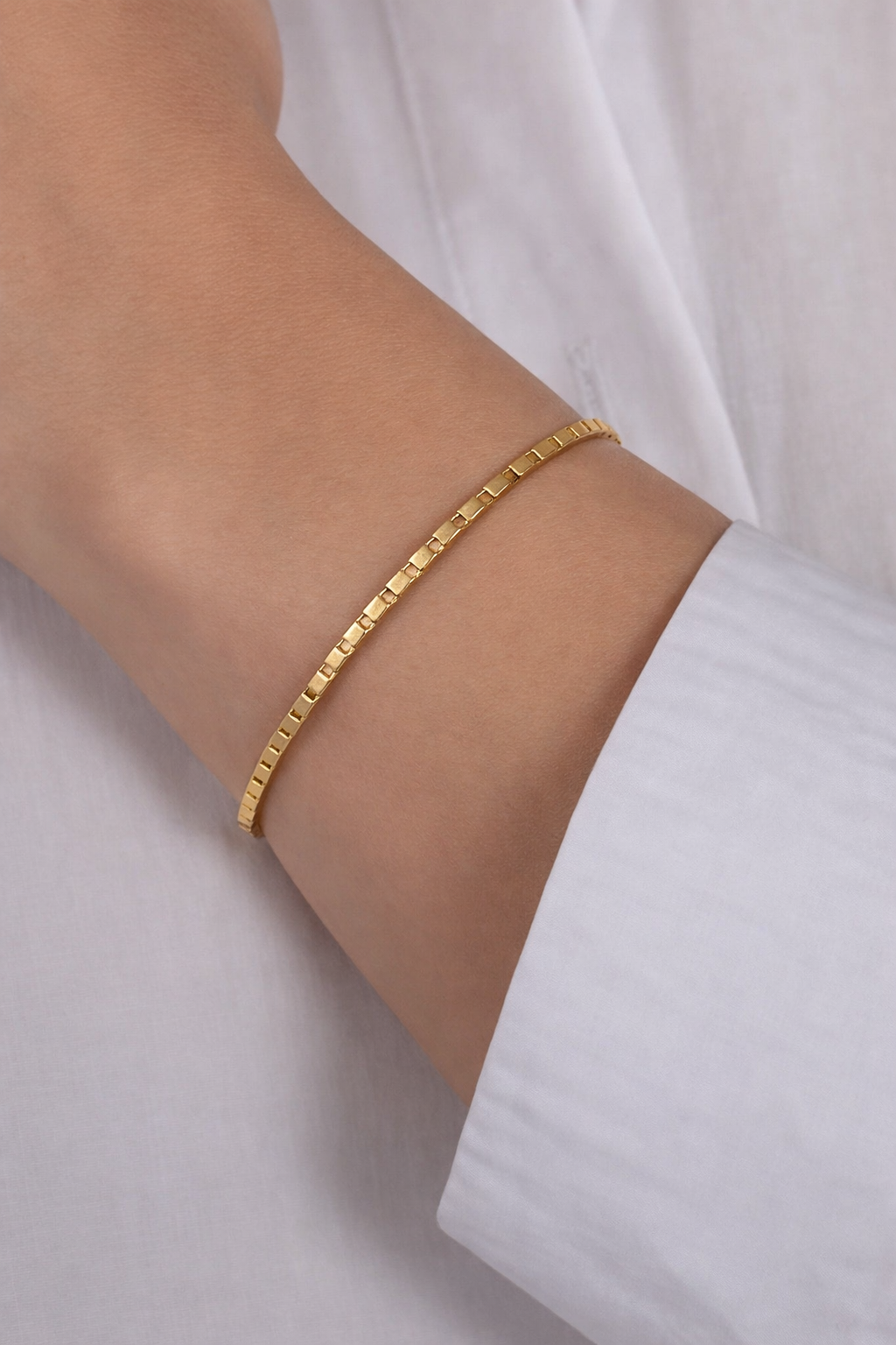 Classic Simple Gold Bangle”[PAIR]