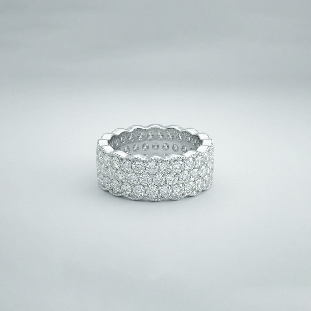 Regal Diamond Crown Ring