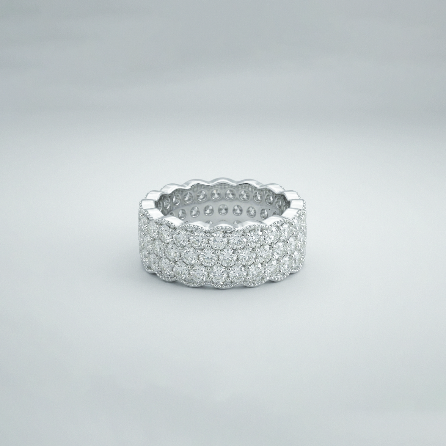 Regal Diamond Crown Ring