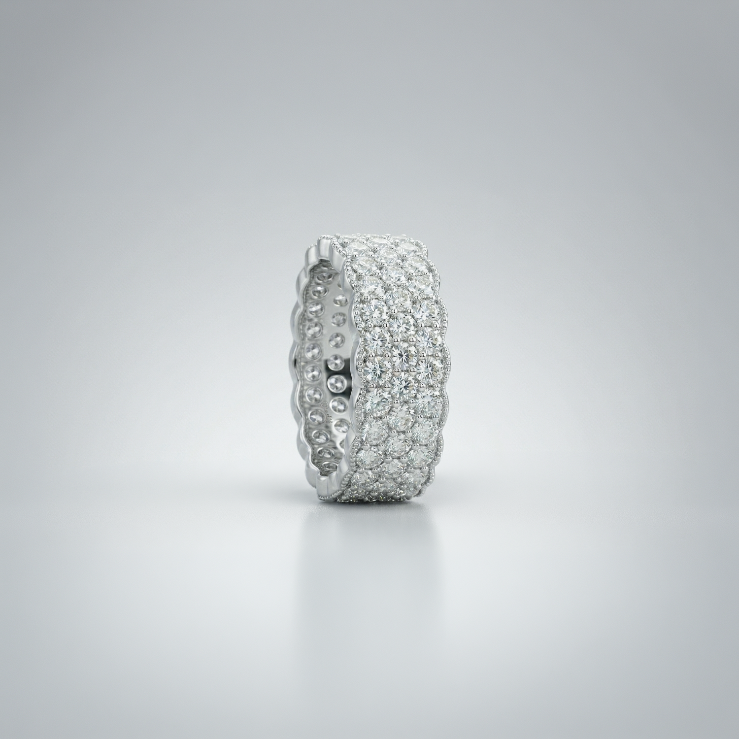Regal Diamond Crown Ring