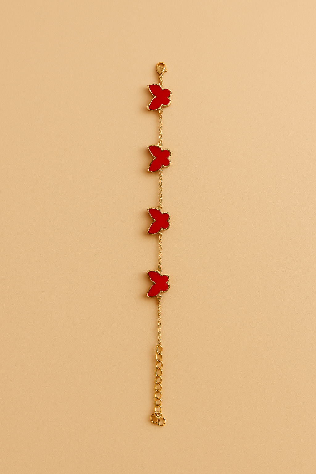 Butterfly Bracelet In Red