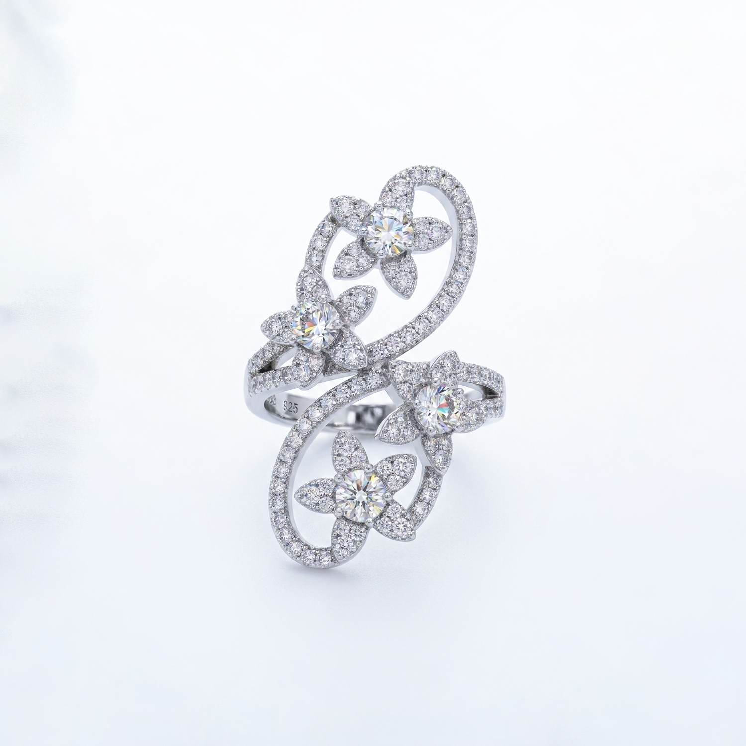 Diamond Blossom Ring
