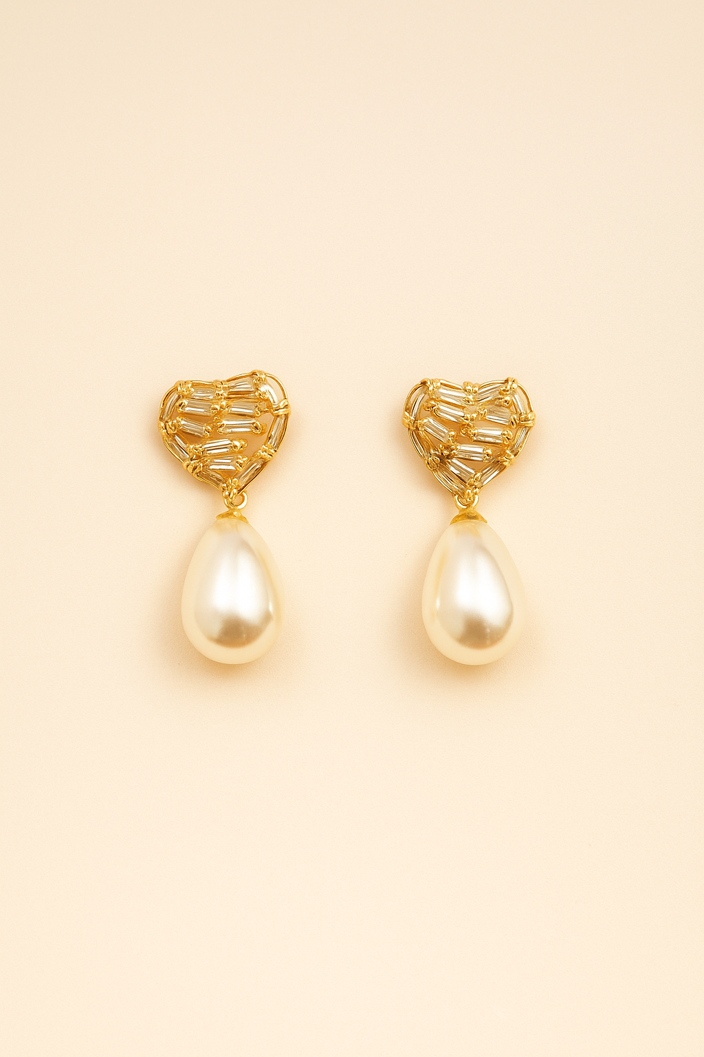 Heart of Pearl Earrings by Zevari