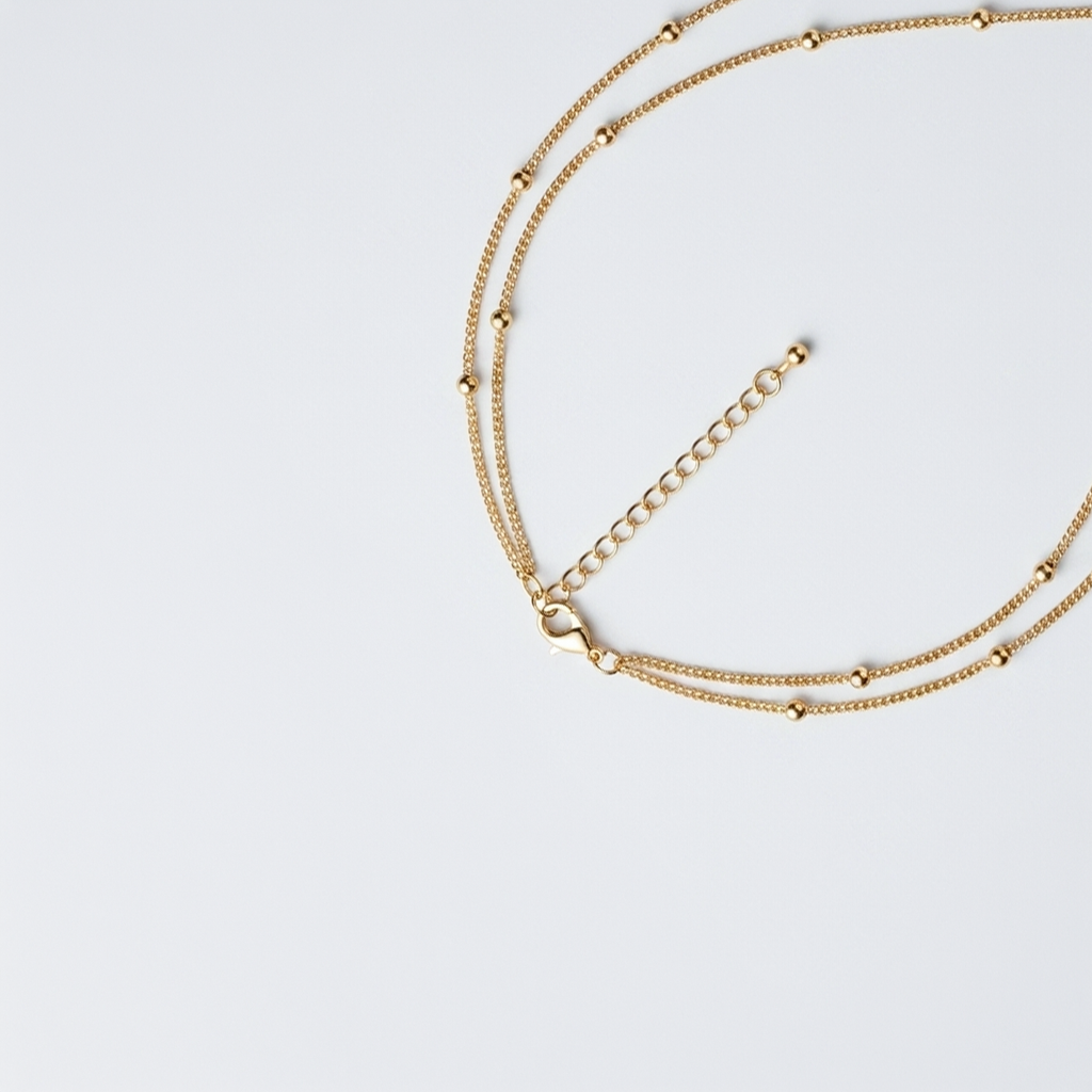 Crimson Charm Duo Necklace