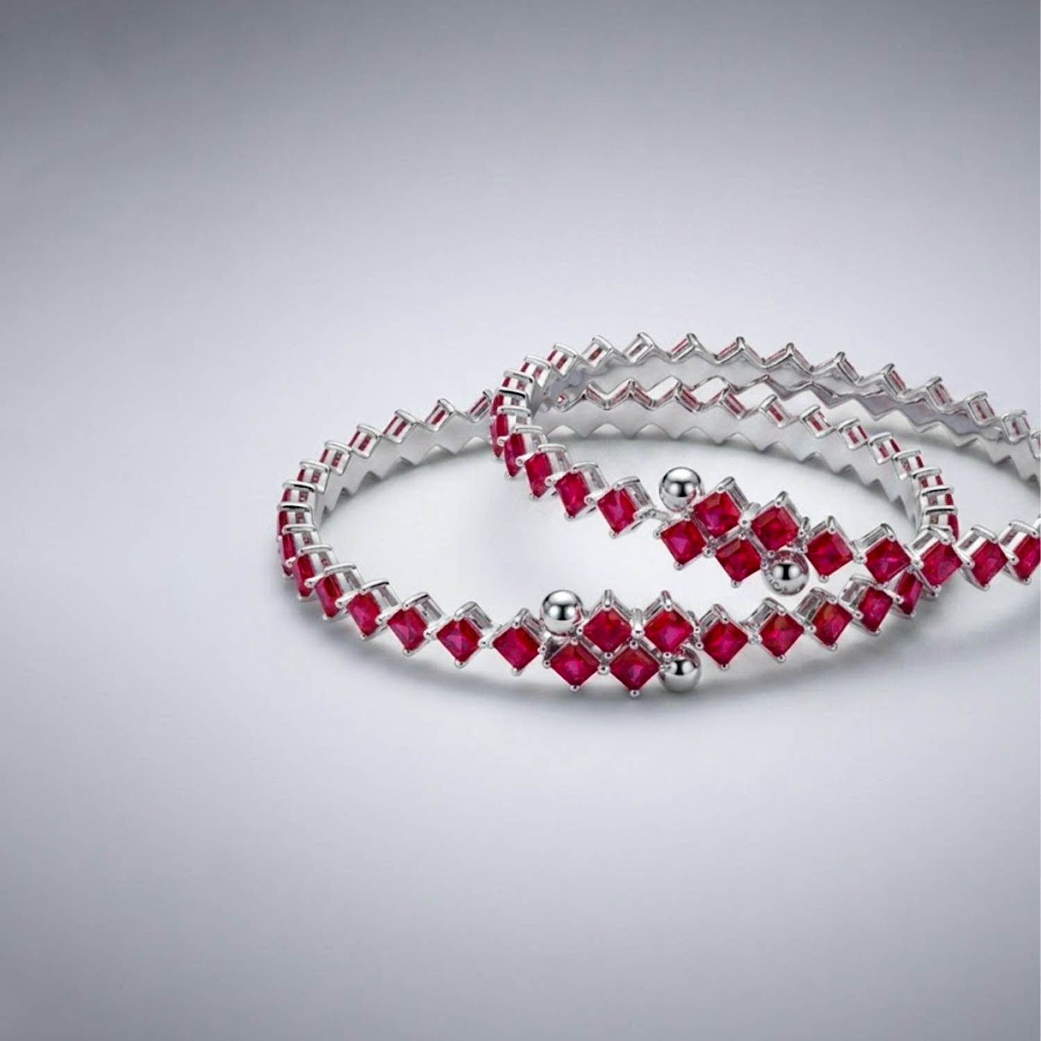 Velvet Ruby Bangles [PAIR]